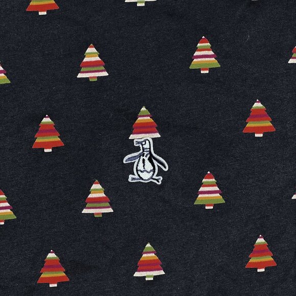Original Penguin Christmas Tree T-Shirt Penguin Embroidered Logo Size S - NWOT - Picture 3 of 6